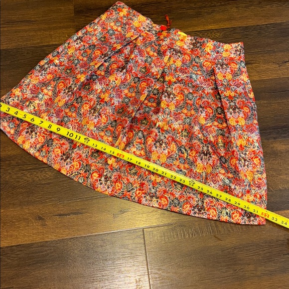 ANTHROPOLOGIE MAEVE ROSIA SKIRT BROCADE FLORAL METALLIC NEW SZ XL - Picture 15 of 15